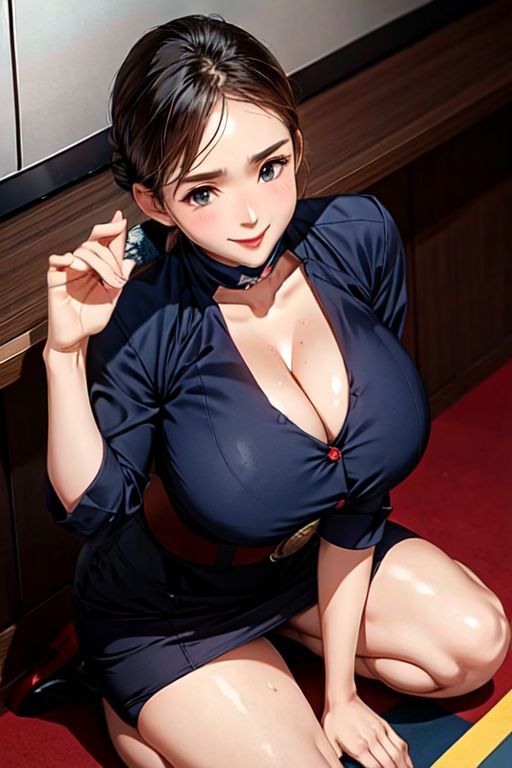 爆乳AIキャビンアテンダント1