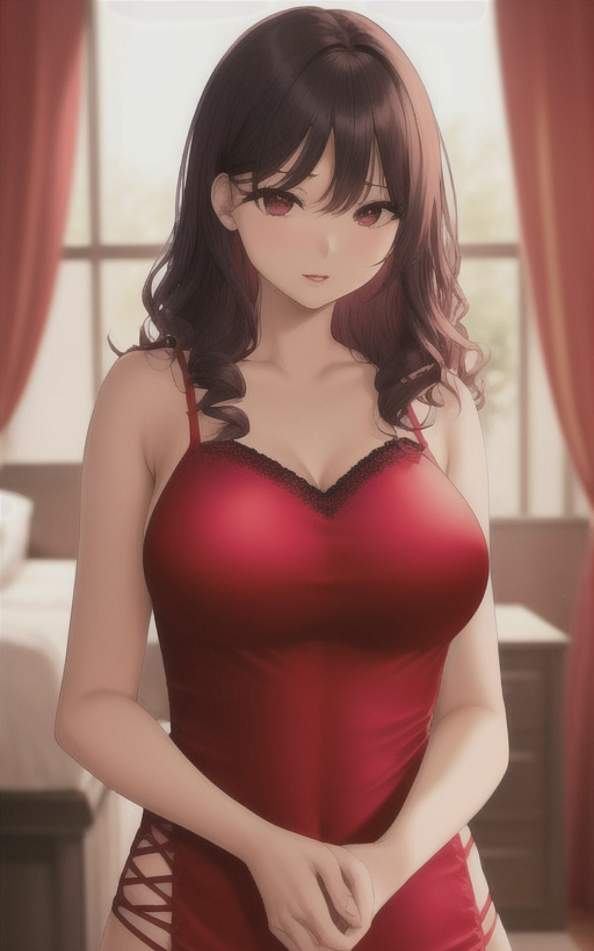 AI美女イラストvol.22僕の彼女とランジェリー