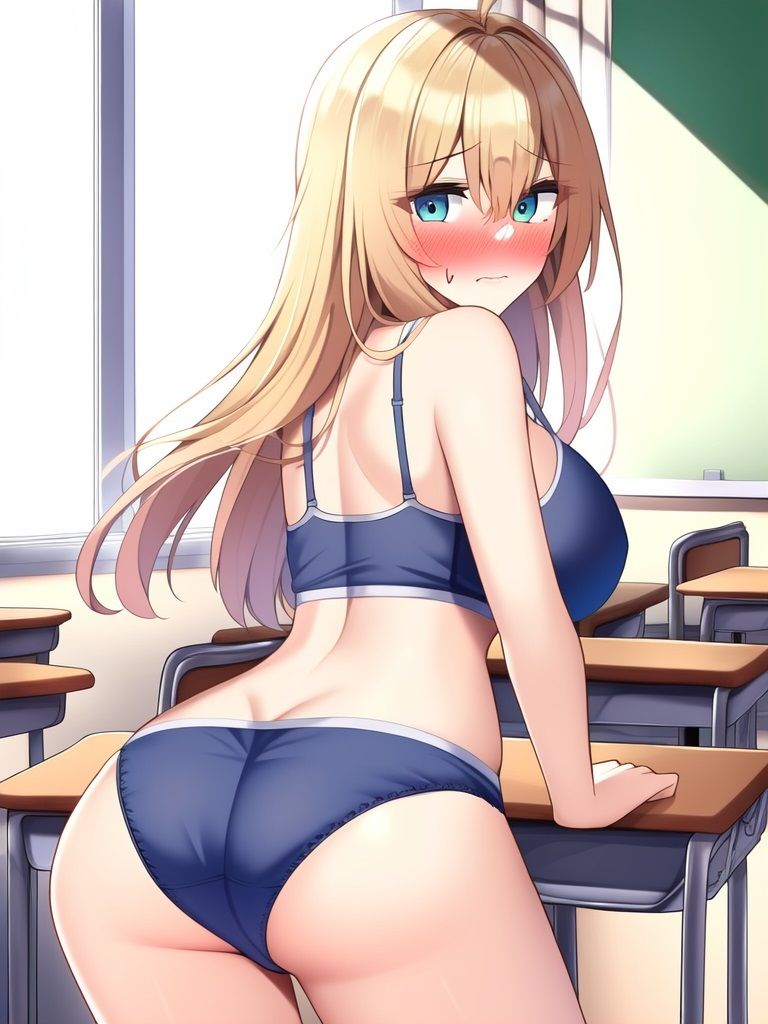 教室で裸にされた生徒＆先生のAIイラスト集