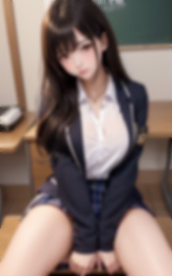 制服美少女の純白パンツが染みてきて...