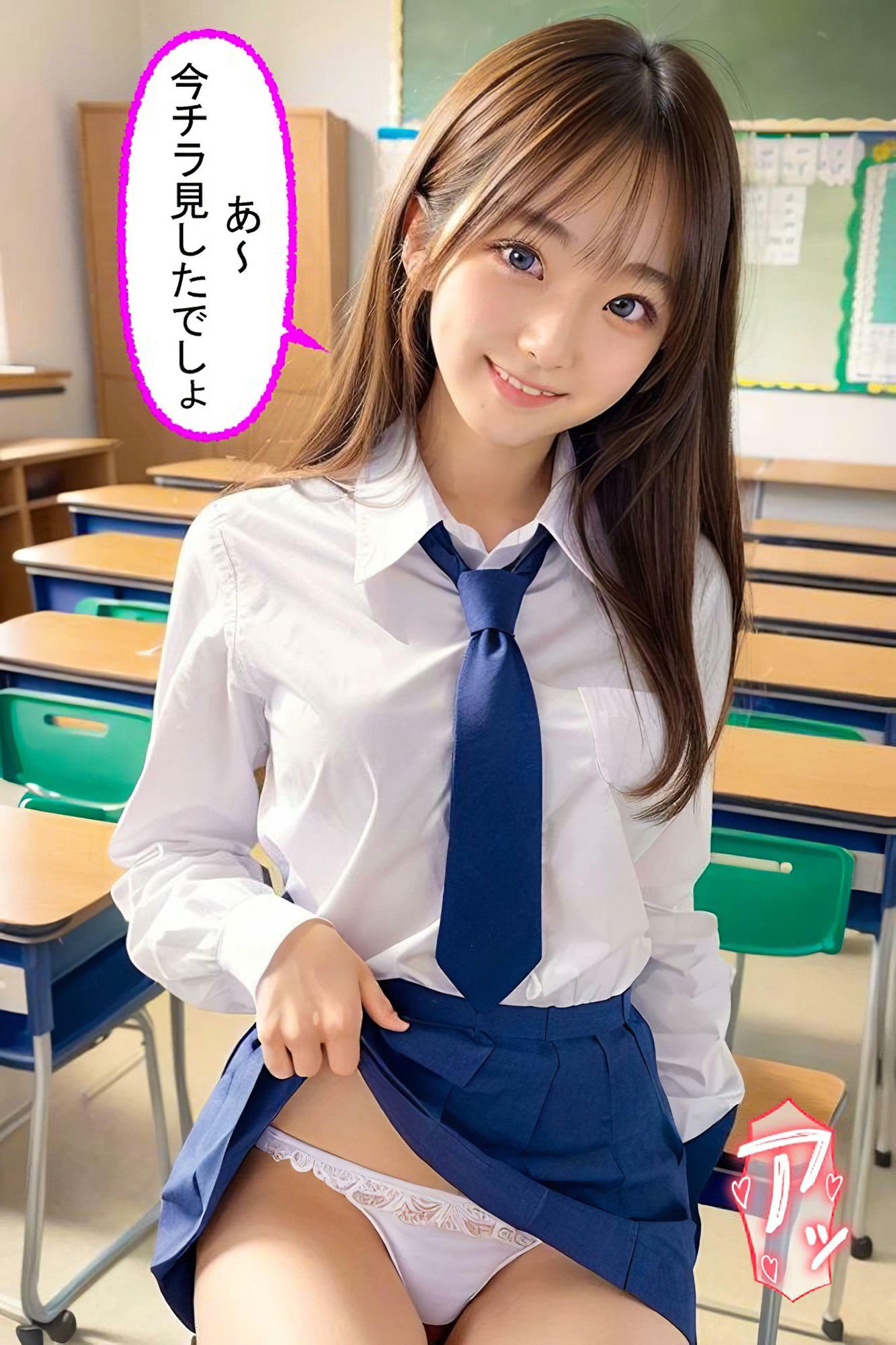 エッチ学園の女子たちの誘惑(セリフ付き)