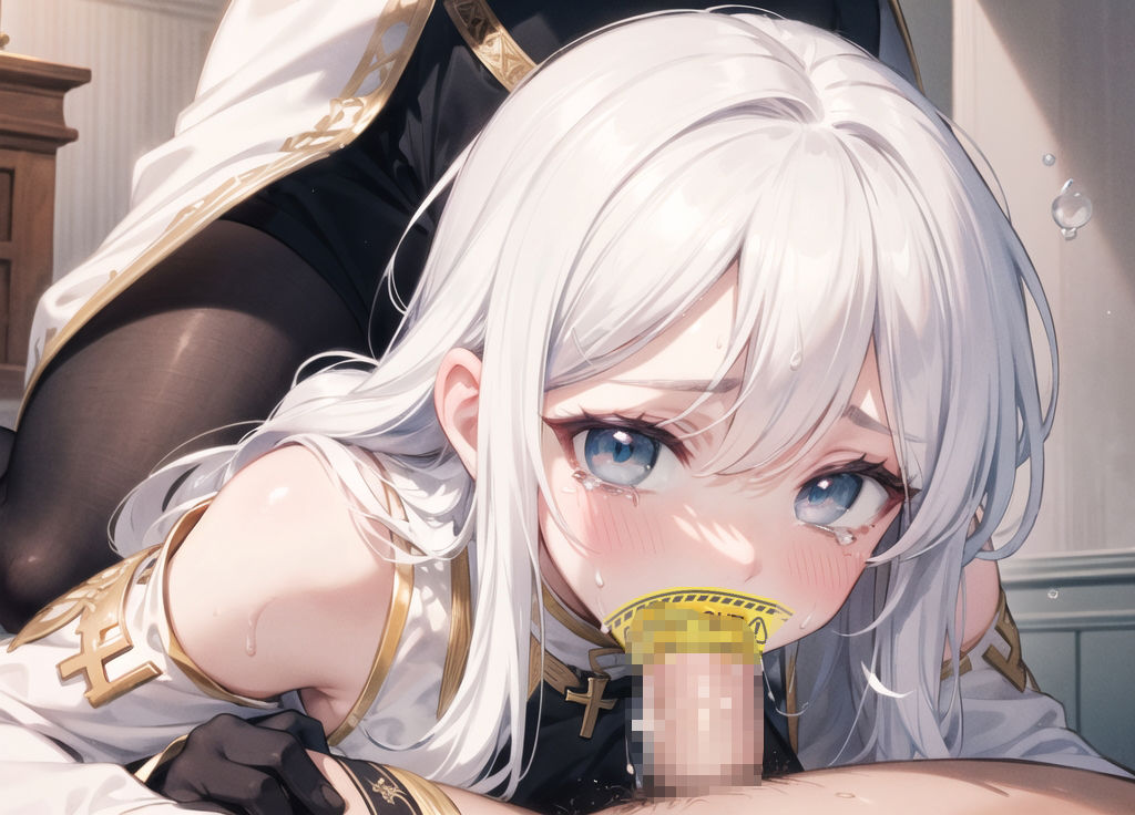 白髪娘を好き放題する画像集【神官編1】