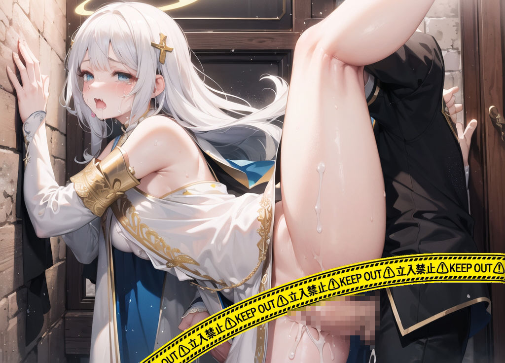 白髪娘を好き放題する画像集【神官編1】