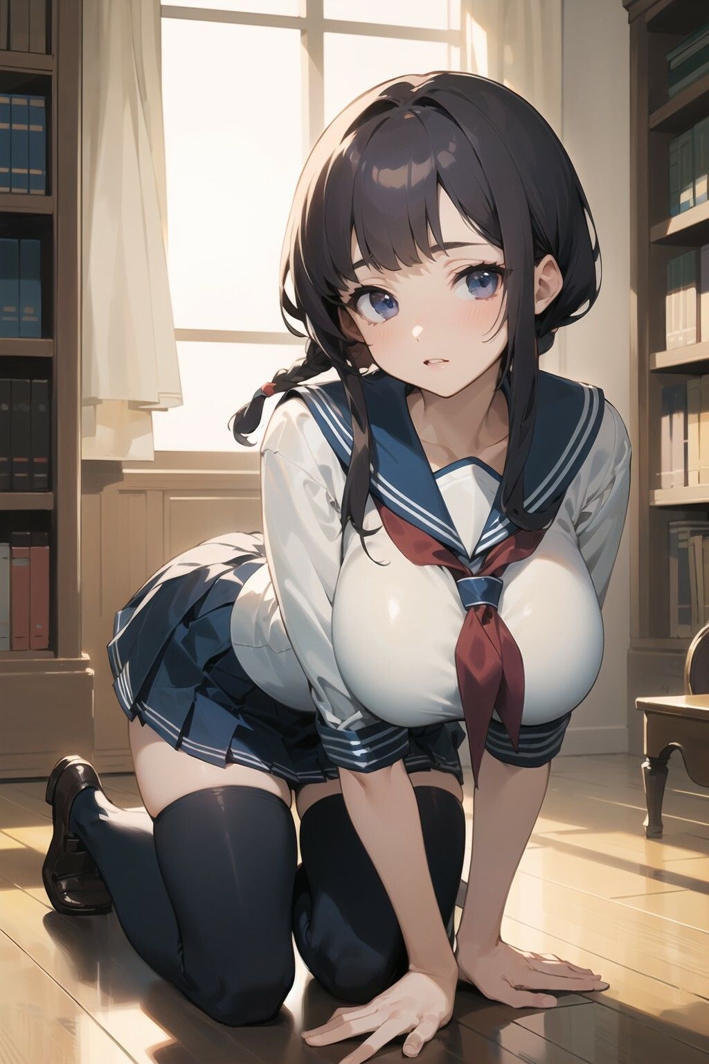 狙われた巨乳女子校生