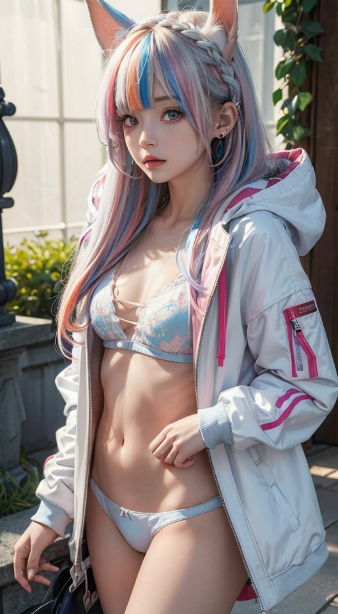 異世界美女グラビア 迷い込んだ世界でケモミミ娘と同棲生活