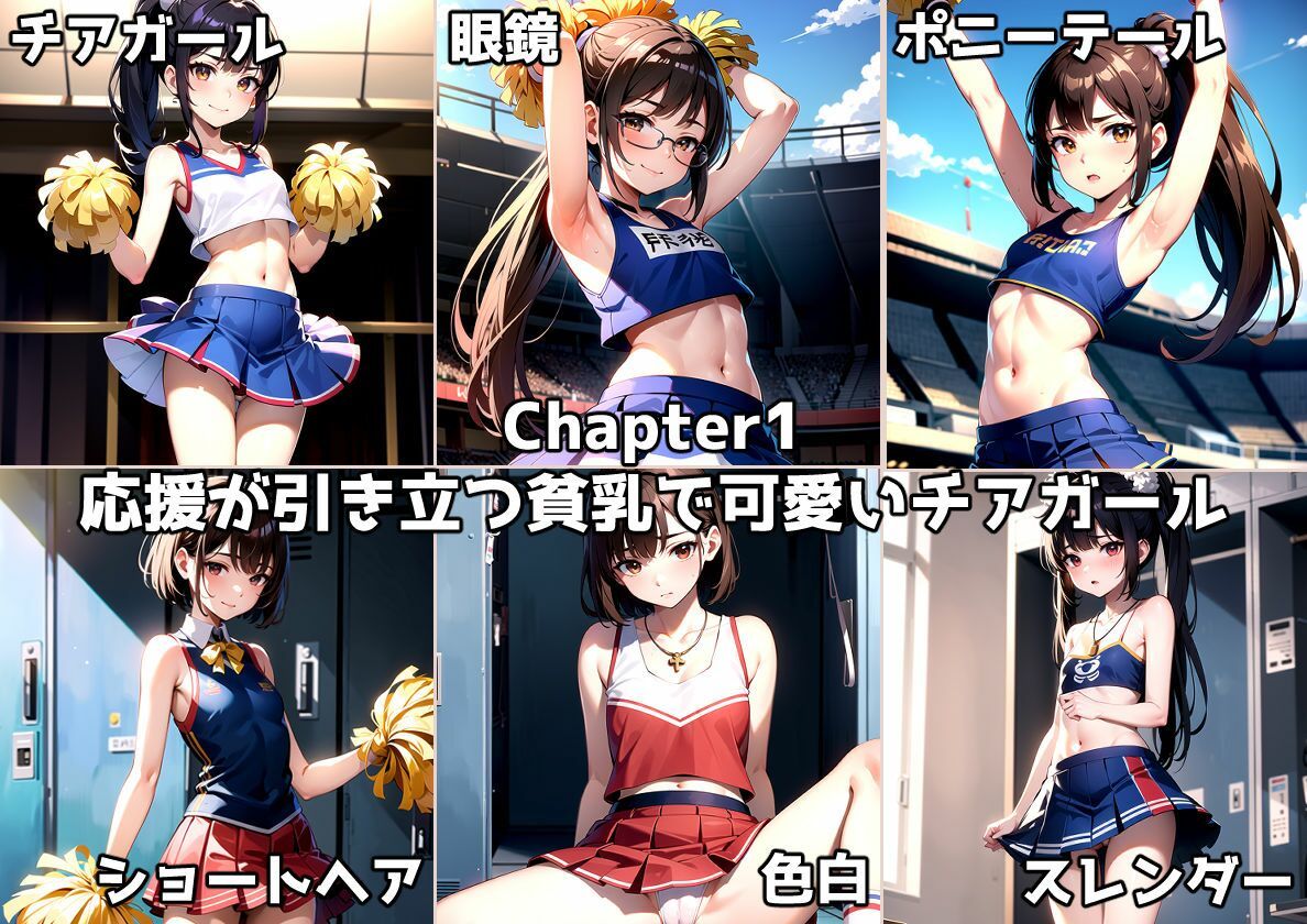 貧乳チアガールに応援されながら性処理した話