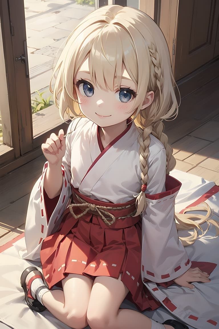 ちっぱい少女巫女ロ〇姿を集めました。