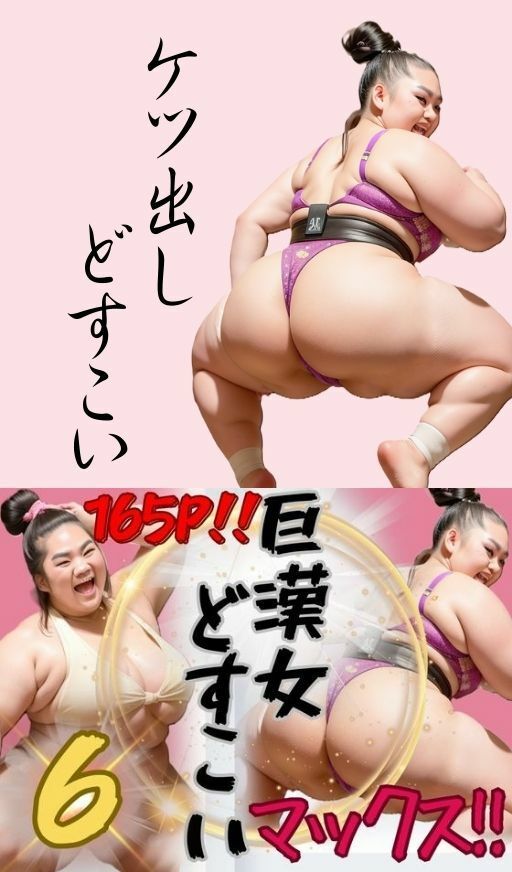 AI巨漢女どすこいMAX！！第6弾！！ 165ページ 日本人 ぽっちゃり 戦士 レスラー 巨乳 デブ 超乳 ガチムチ 女力士 柔道 空手 格闘家 相撲 相撲取り 巨漢女 巨人 でかい big むちむち アスリート ごっつあんです AI生成 アダルト無し CG えろ無し