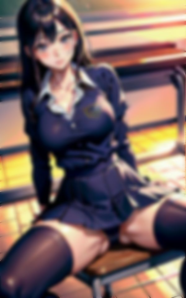 【先生と生徒】教室の机でパンチラさせてテストを満点とらせるJK美女！