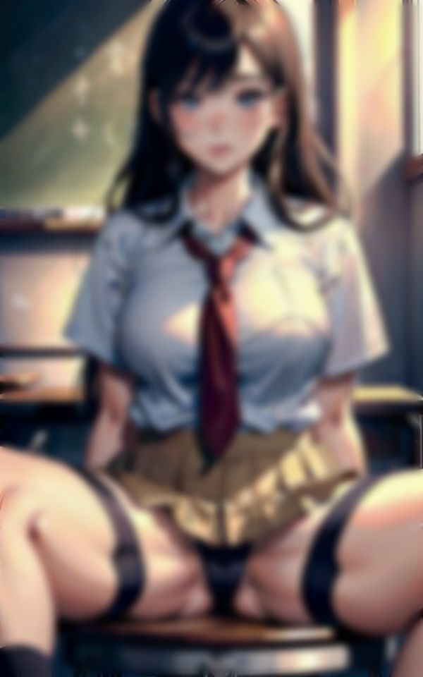 【先生と生徒】教室の机でパンチラさせてテストを満点とらせるJK美女！