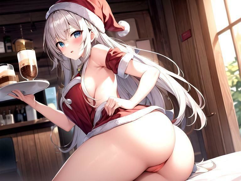 Hな恰好のウェイトレスしかいないカフェ＆バー クリスマス編