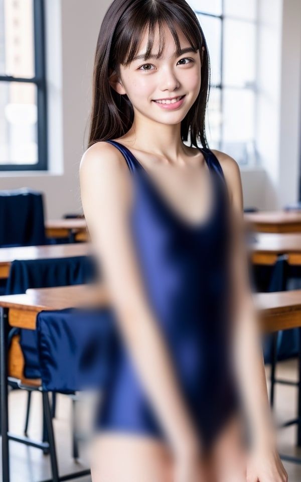 貧乳モデル 新作スク水コレクション 〜童顔でちっぱい美少女を採用しました〜