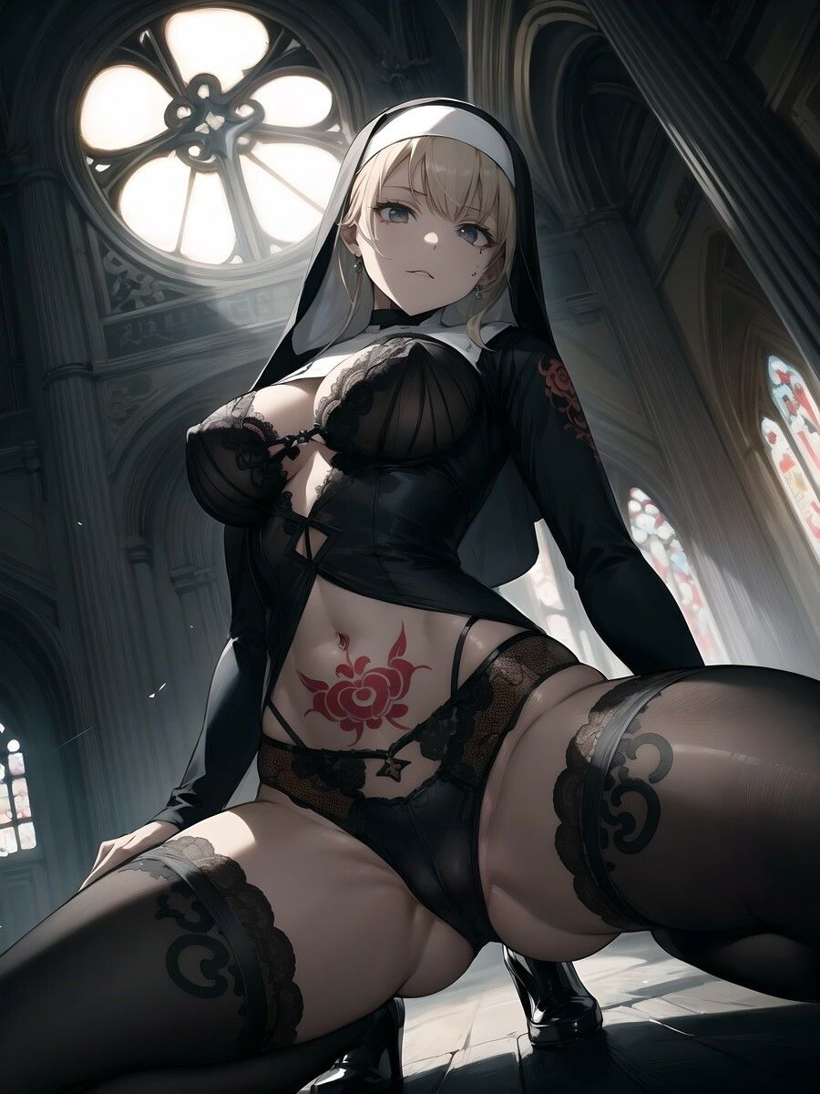 ゴシック修道女＆入墨少女（2023-11）