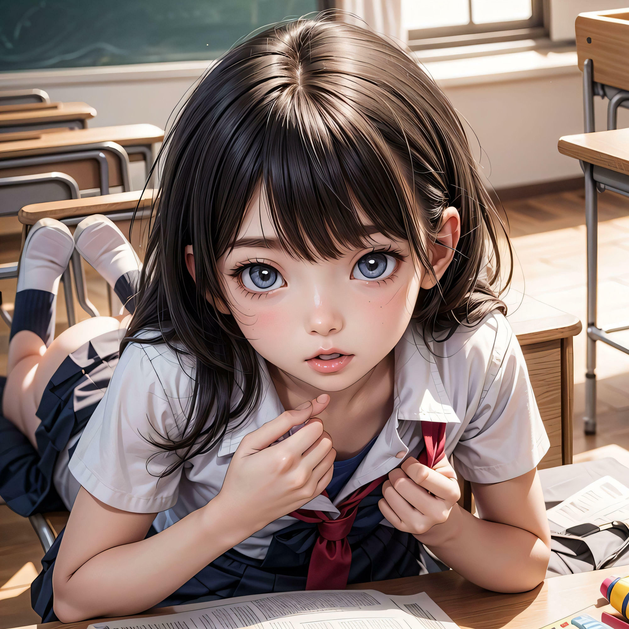 教室でえっちしよ