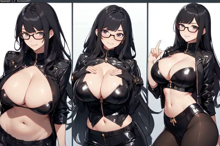 【総枚数279枚】眼鏡×黒タイツ×OL詰め合わせコレクション【うごイラ4枚付】