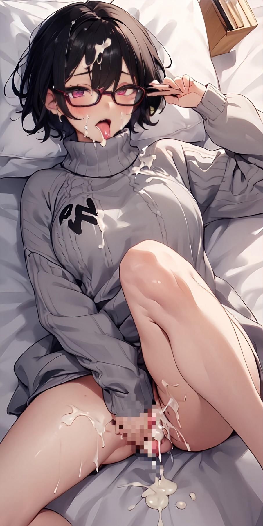 巨乳メガネ娘 イチャイチャ集