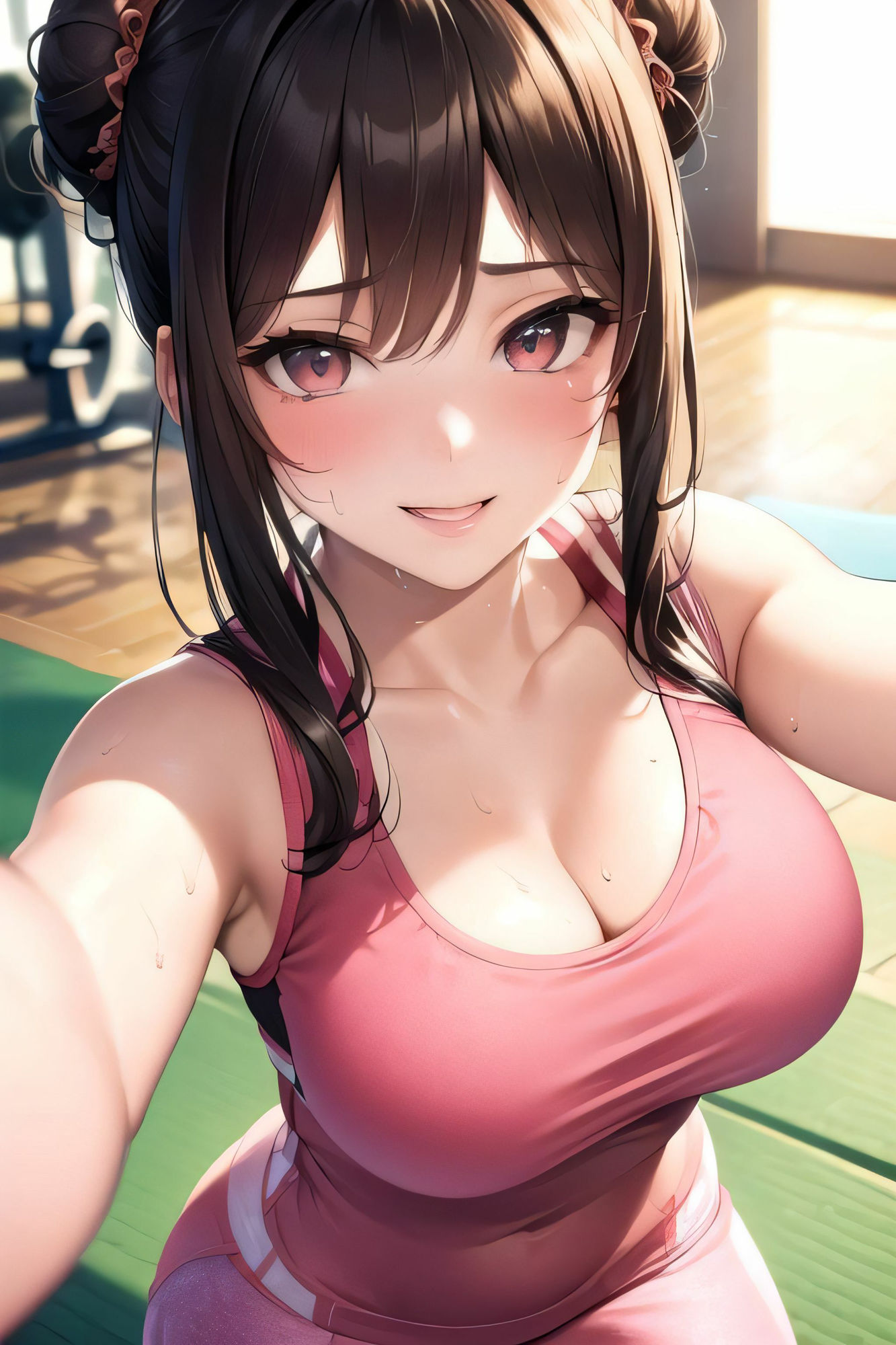 ノーモザイク！ジムのお姉さんの誘惑