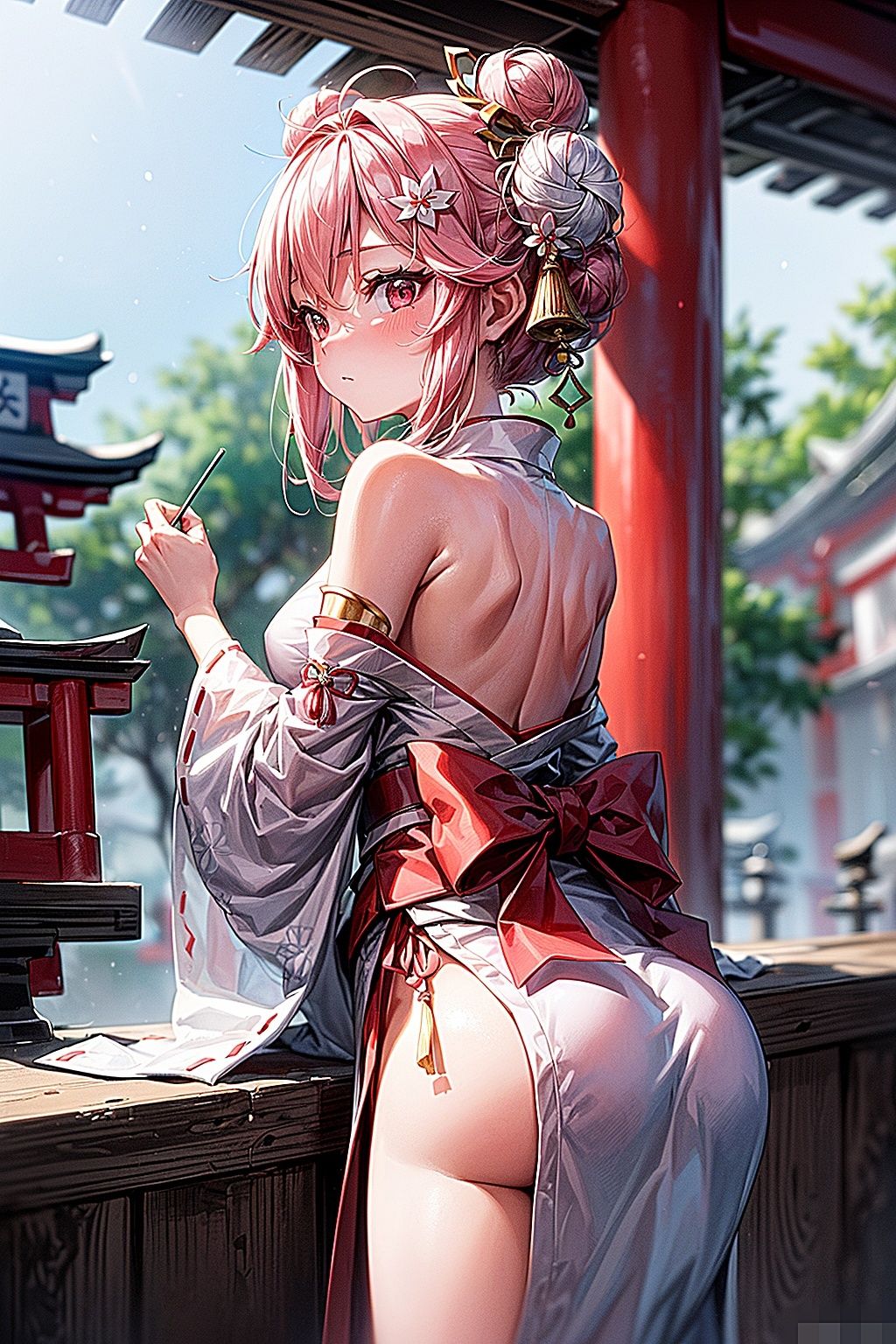 巫女がやさしくしてあげる