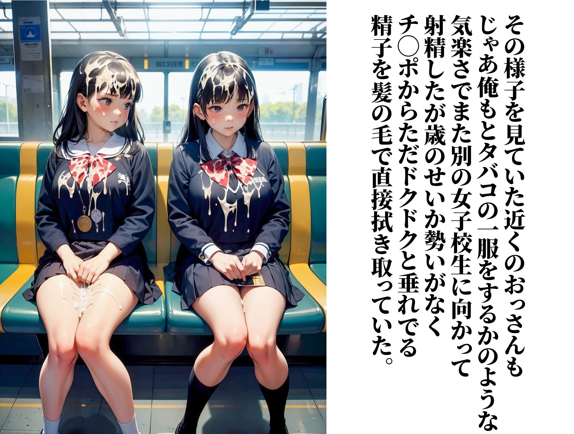 ムラムラしたらいつでも女子校生にぶっかけて良い世界