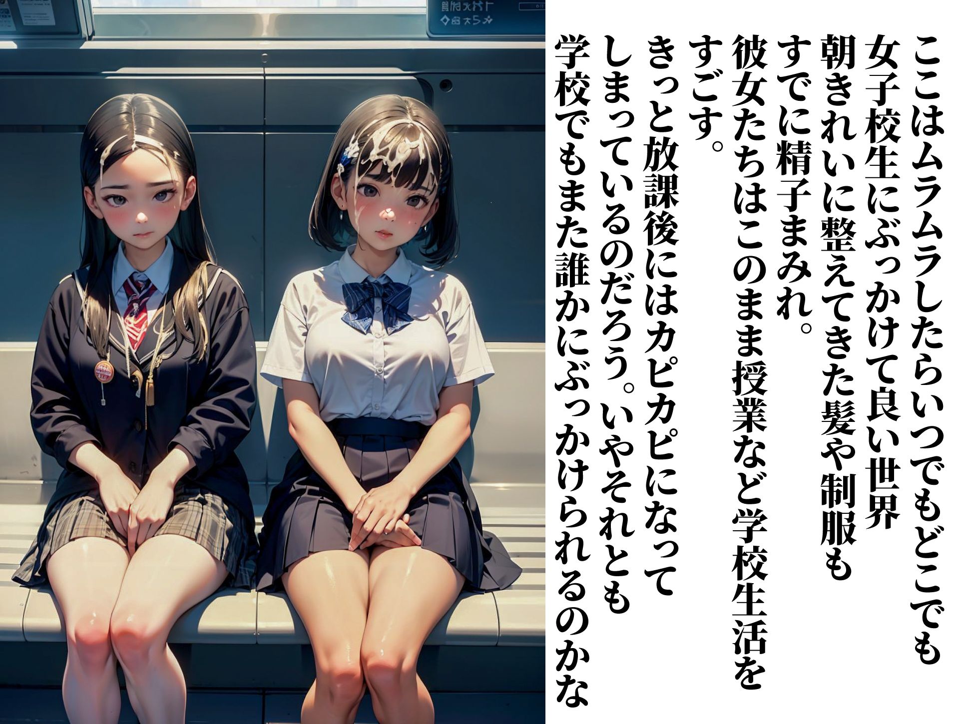 ムラムラしたらいつでも女子校生にぶっかけて良い世界