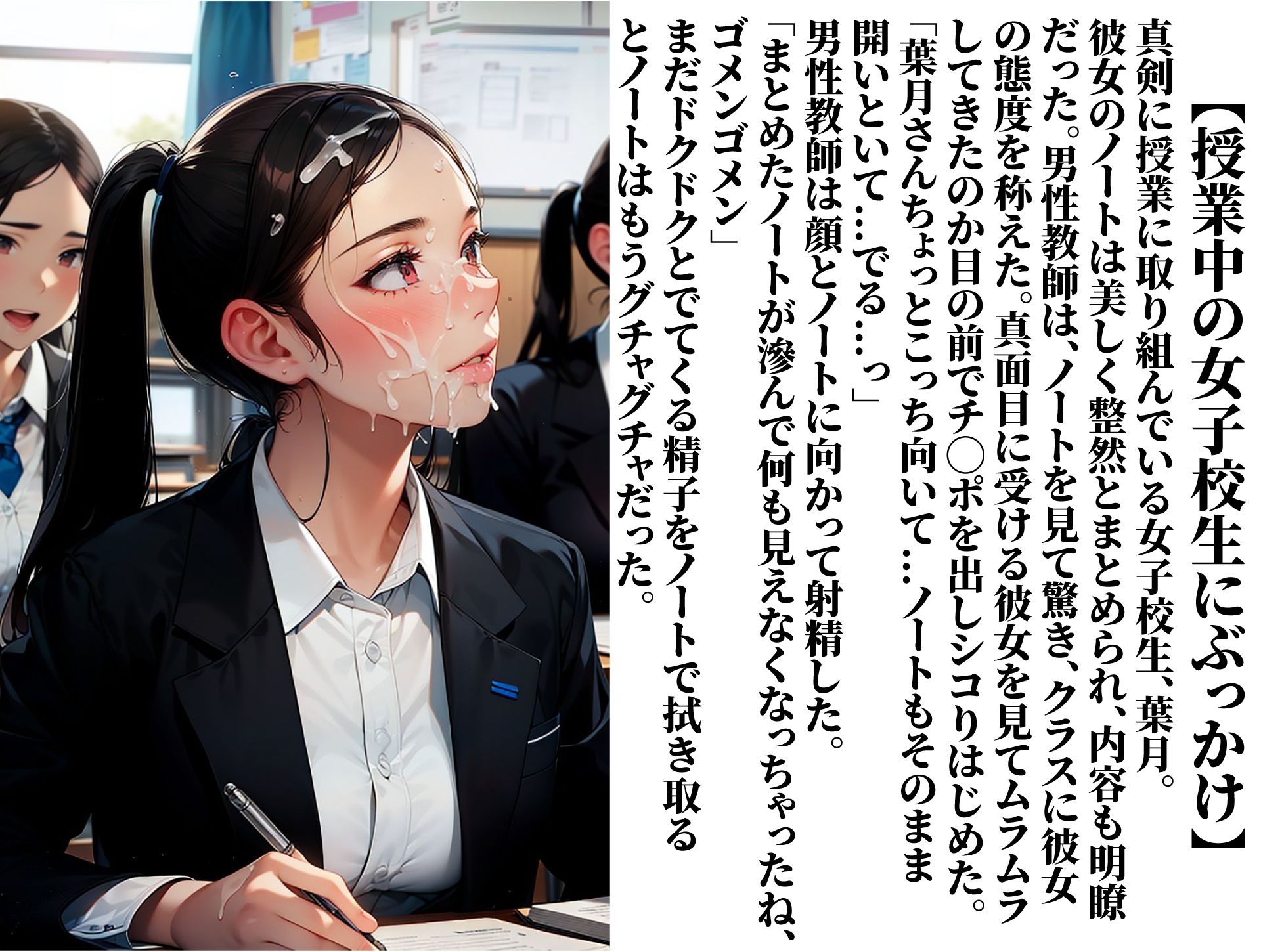 ムラムラしたらいつでも女子校生にぶっかけて良い世界