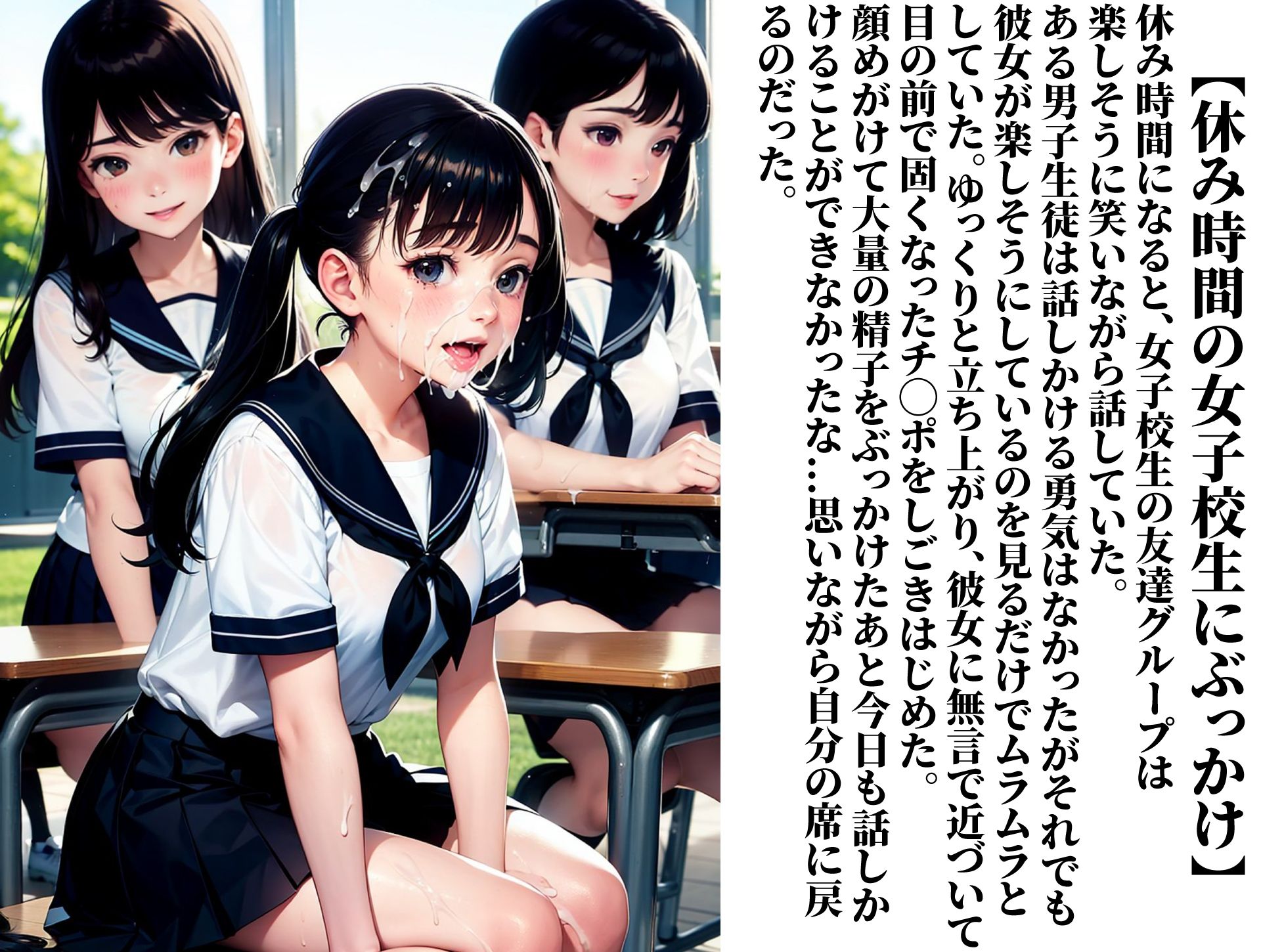 ムラムラしたらいつでも女子校生にぶっかけて良い世界