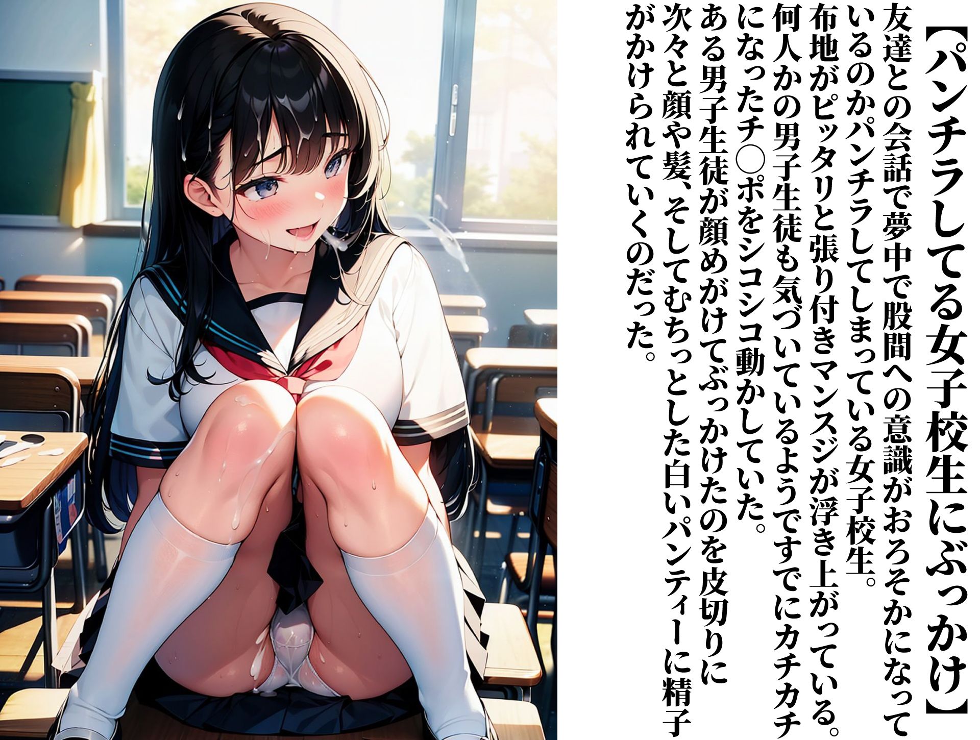 ムラムラしたらいつでも女子校生にぶっかけて良い世界