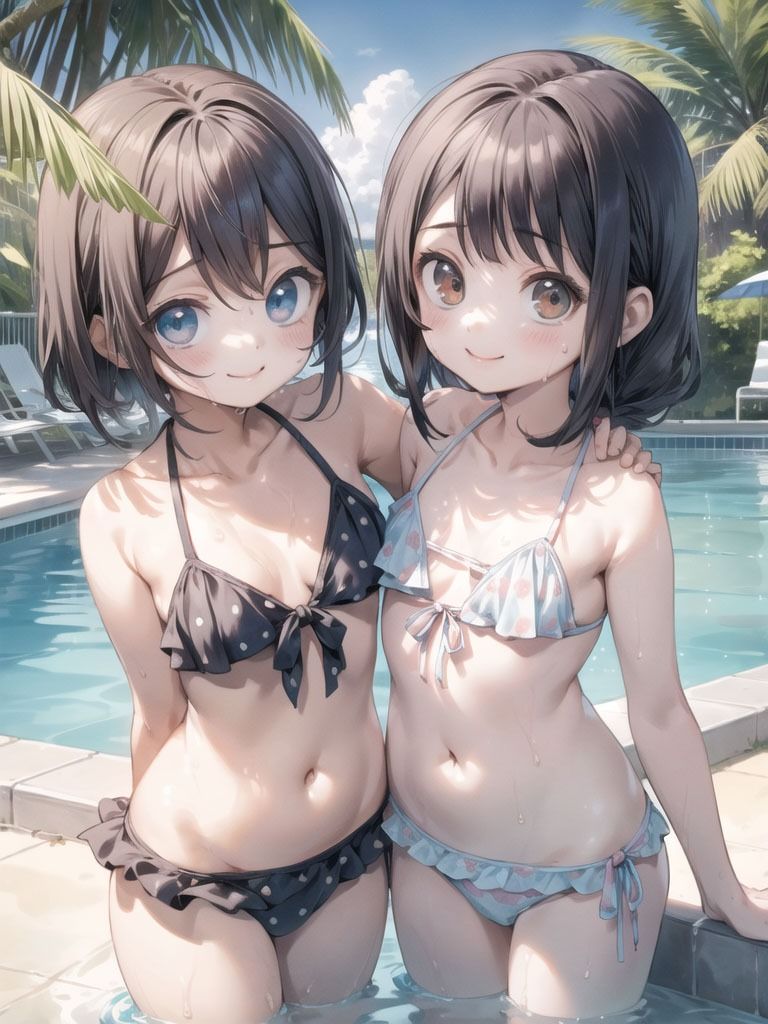 水着 少女 AIイラスト集