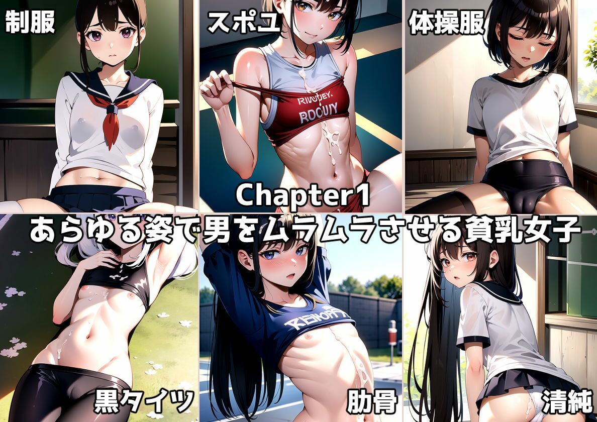 大量の精液をぶっかけて貧乳女子に栄養補給してあげた話