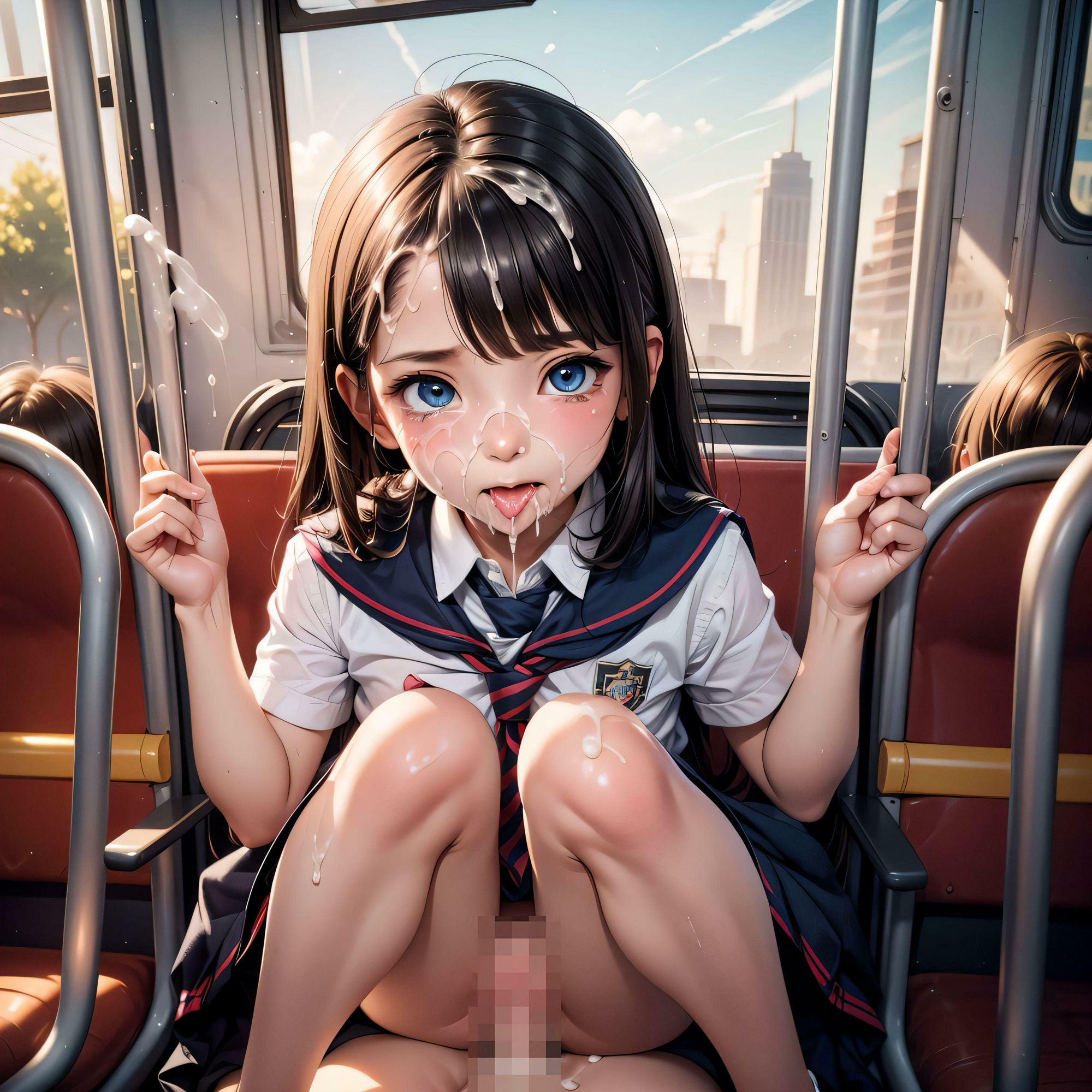 今日もバスで通学姦