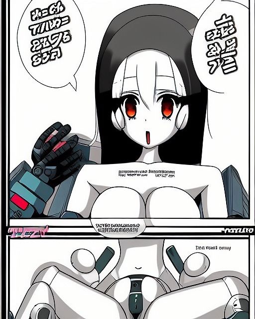 おっぱいロボット漫画用の下書き原稿データ集011(画像400枚、商用利用OK)