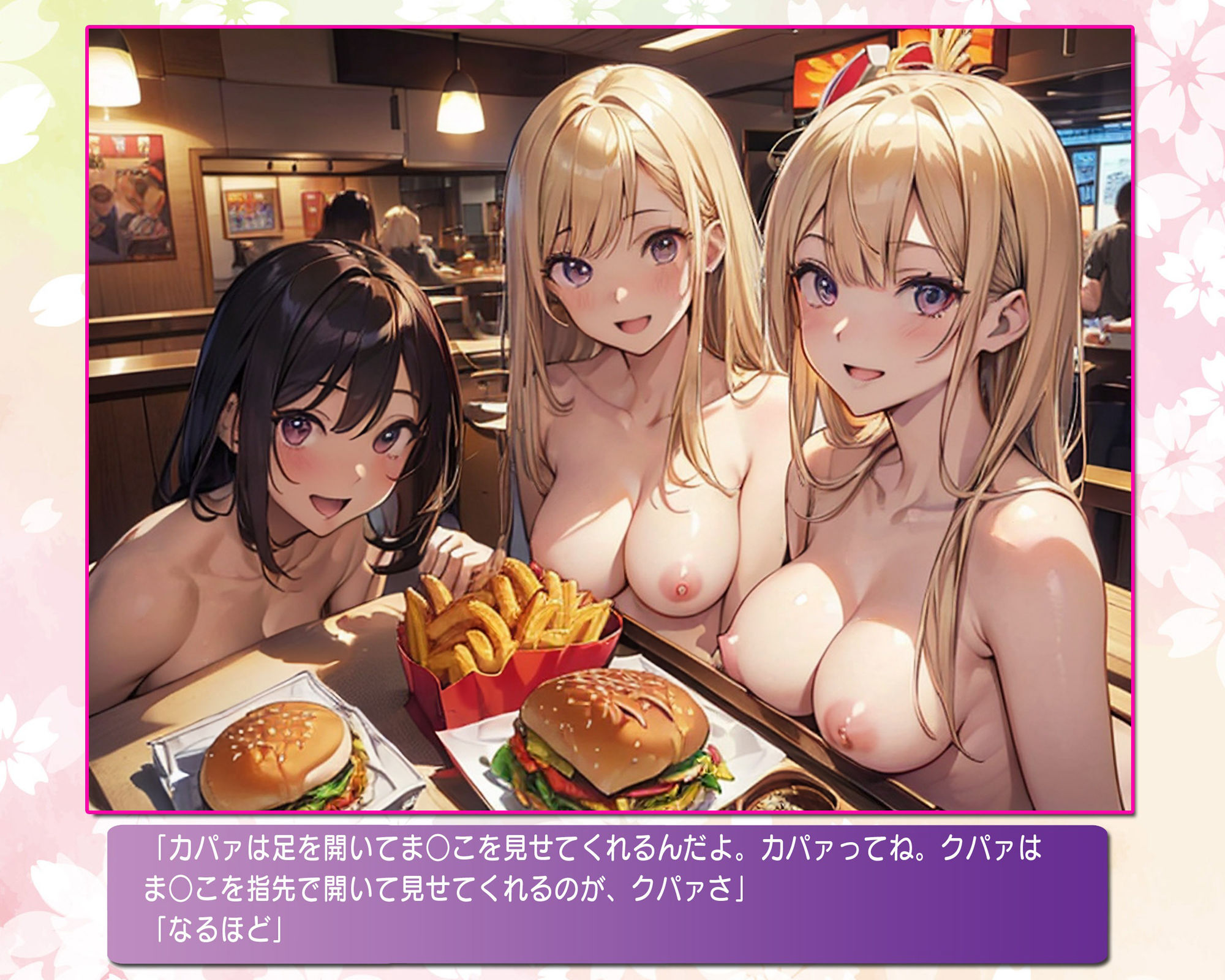 ヌーディストバーガーで私たちを食べさせて！