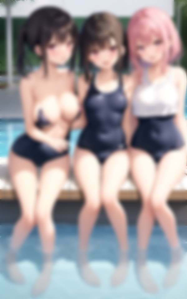 淫乱学園水泳部 スク水ずらして水中即ハメ スケスケ水着が校則