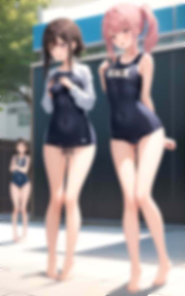 淫乱学園水泳部 スク水ずらして水中即ハメ スケスケ水着が校則