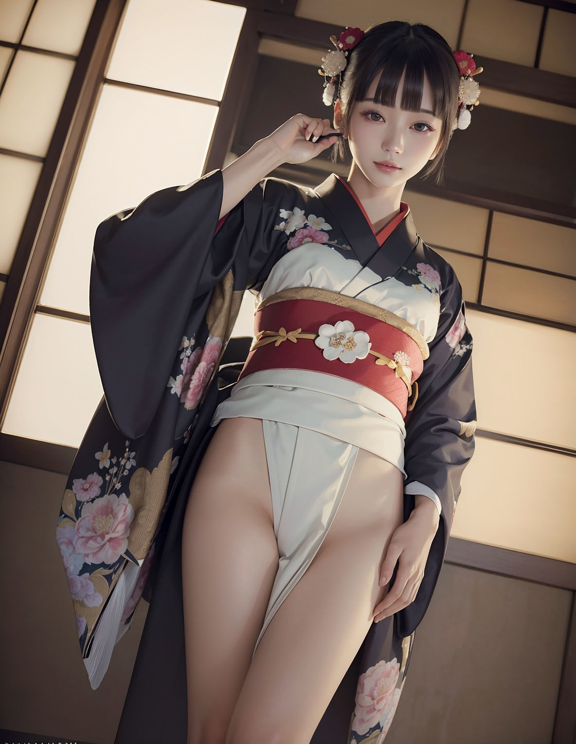 120ページ 和服美少女 AIグラビア AI写真集