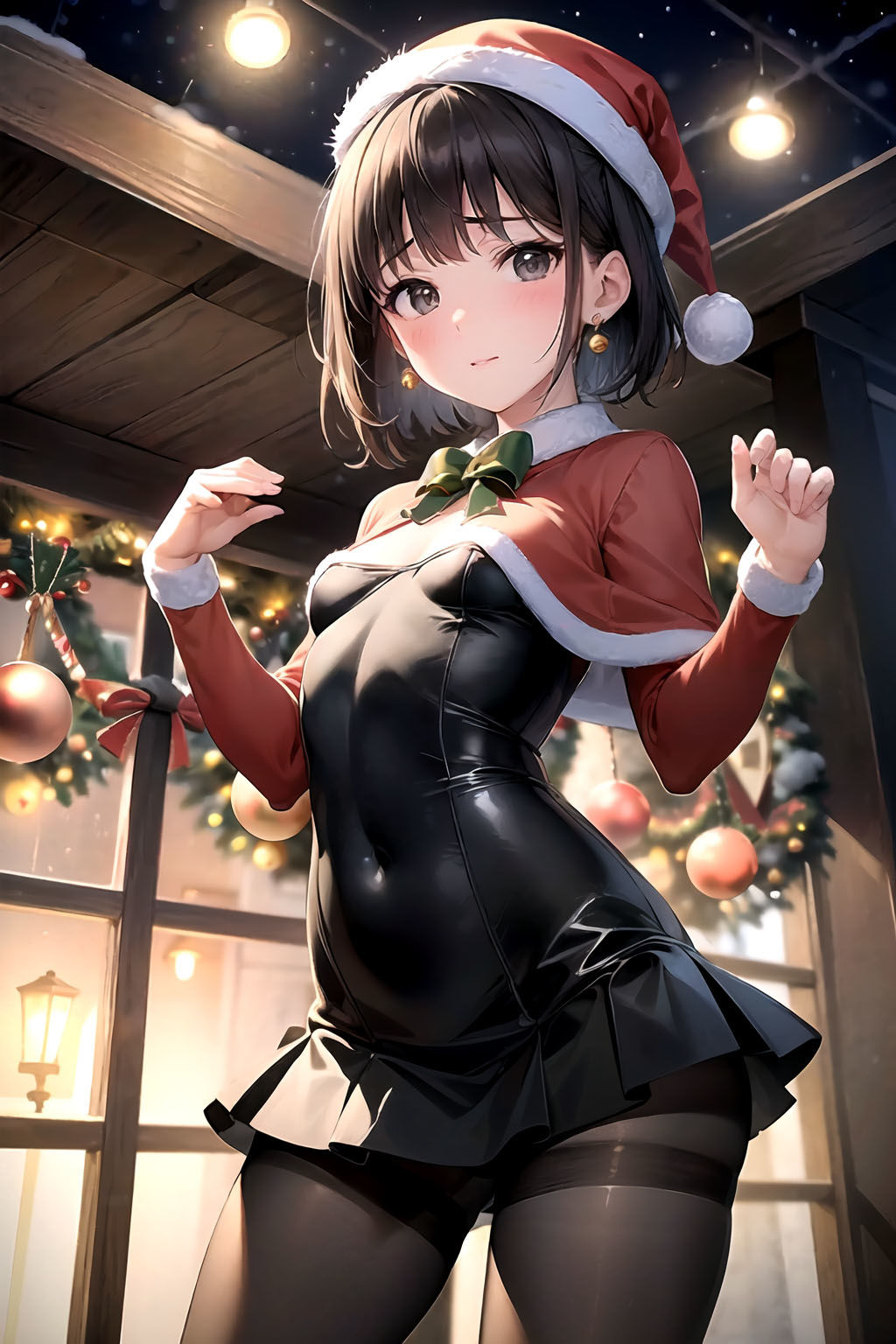 AIイラスト集 黒スト美人新入社員#2