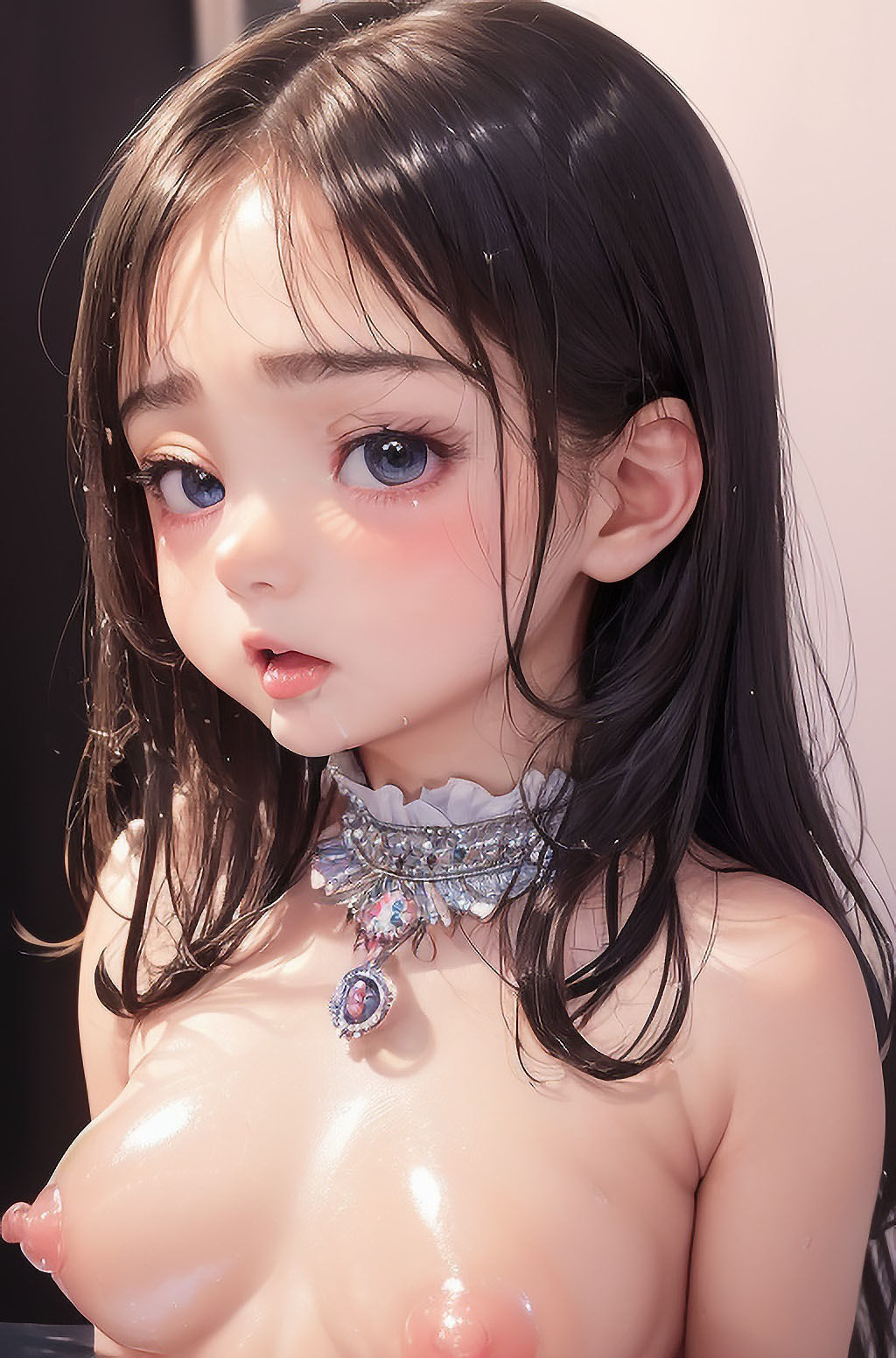 いやらしいドレスに身を包む童顔18歳のスケベ少女