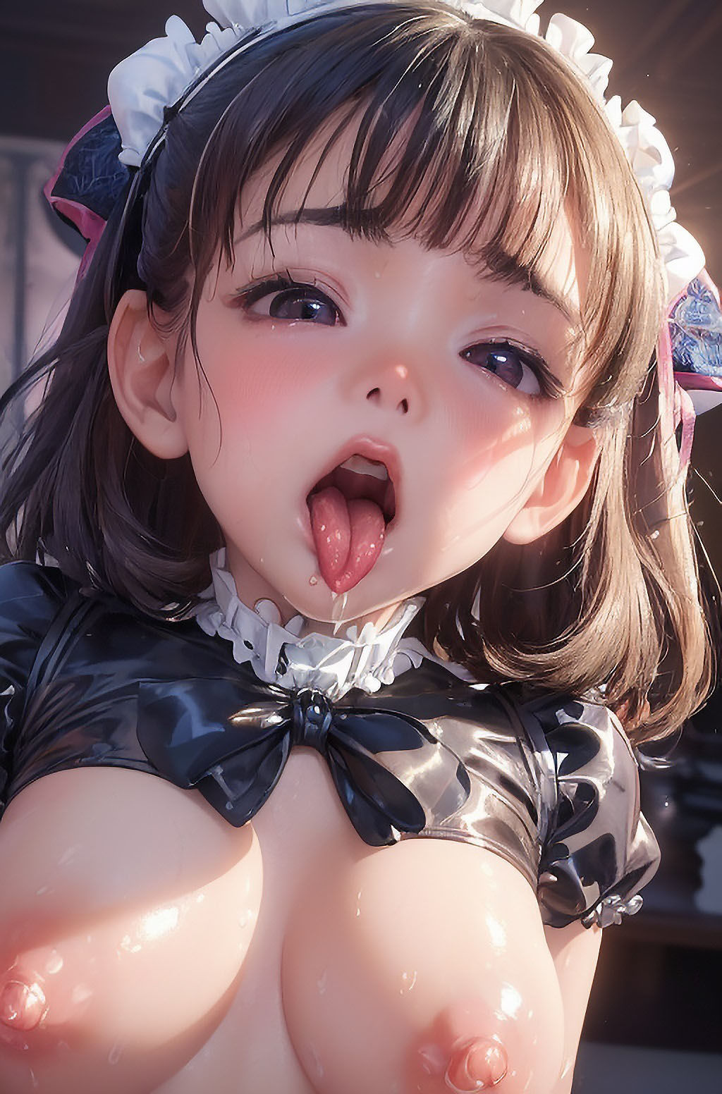 いやらしいドレスに身を包む童顔18歳のスケベ少女