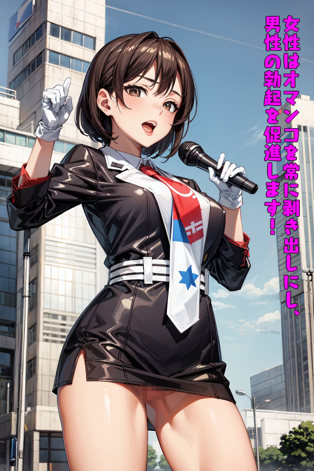 変態選挙活動〜露出しながらドスケベ政策を叫ぶ美人政治家〜