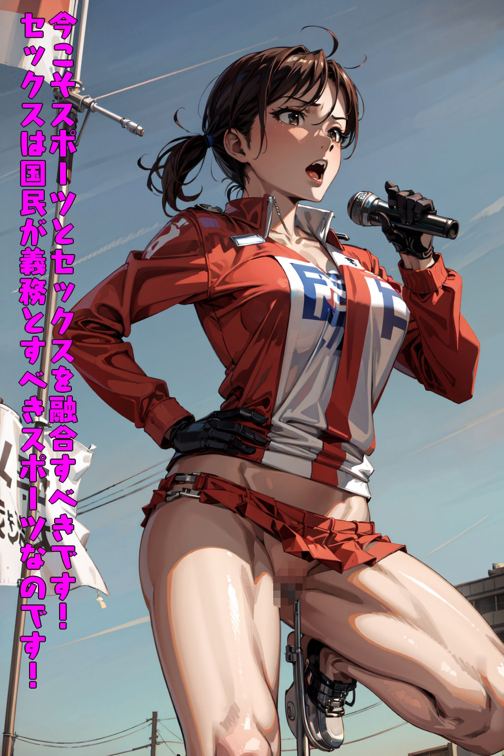 変態選挙活動〜露出しながらドスケベ政策を叫ぶ美人政治家〜