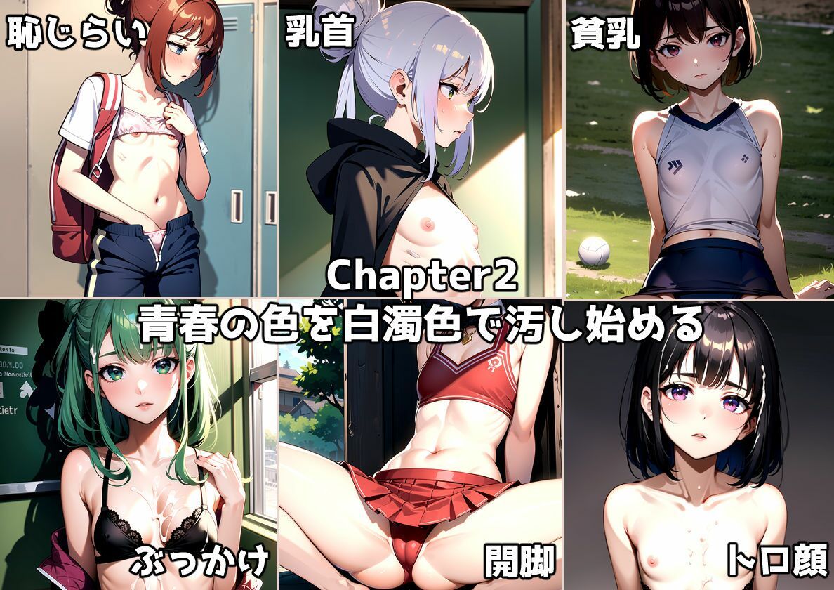 貧乳女子学生の青春を白濁に染めた話