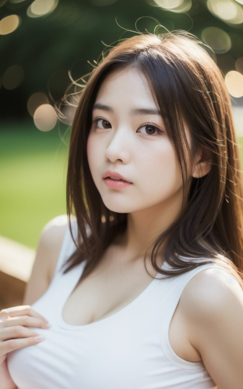 白Tシャツ美人集 AI美女写真集