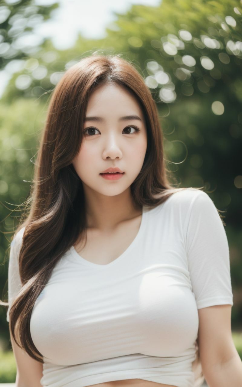 白Tシャツ美人集 AI美女写真集