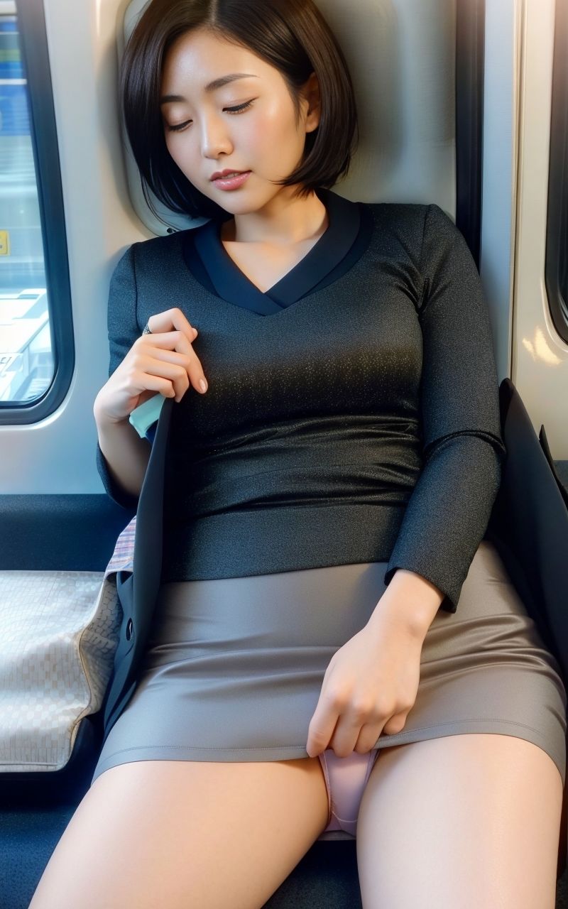 電車内パンチラ