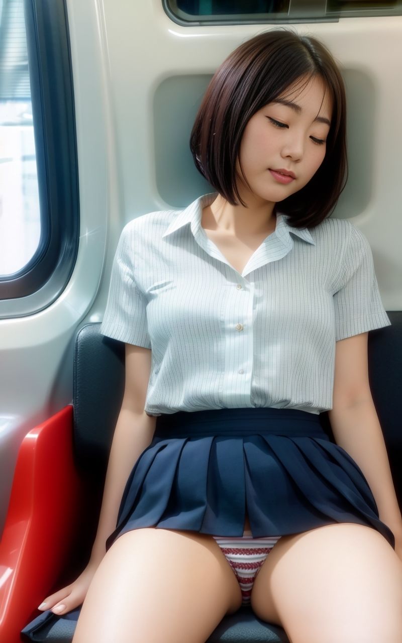 電車内パンチラ