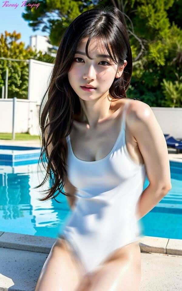 【貧乳プール】〜白い水着の妹〜「まな板なんて呼ばないで!」