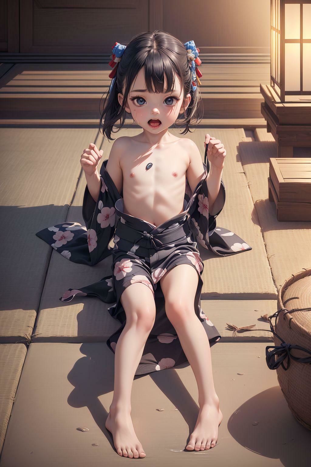 浴衣はだけちゃった