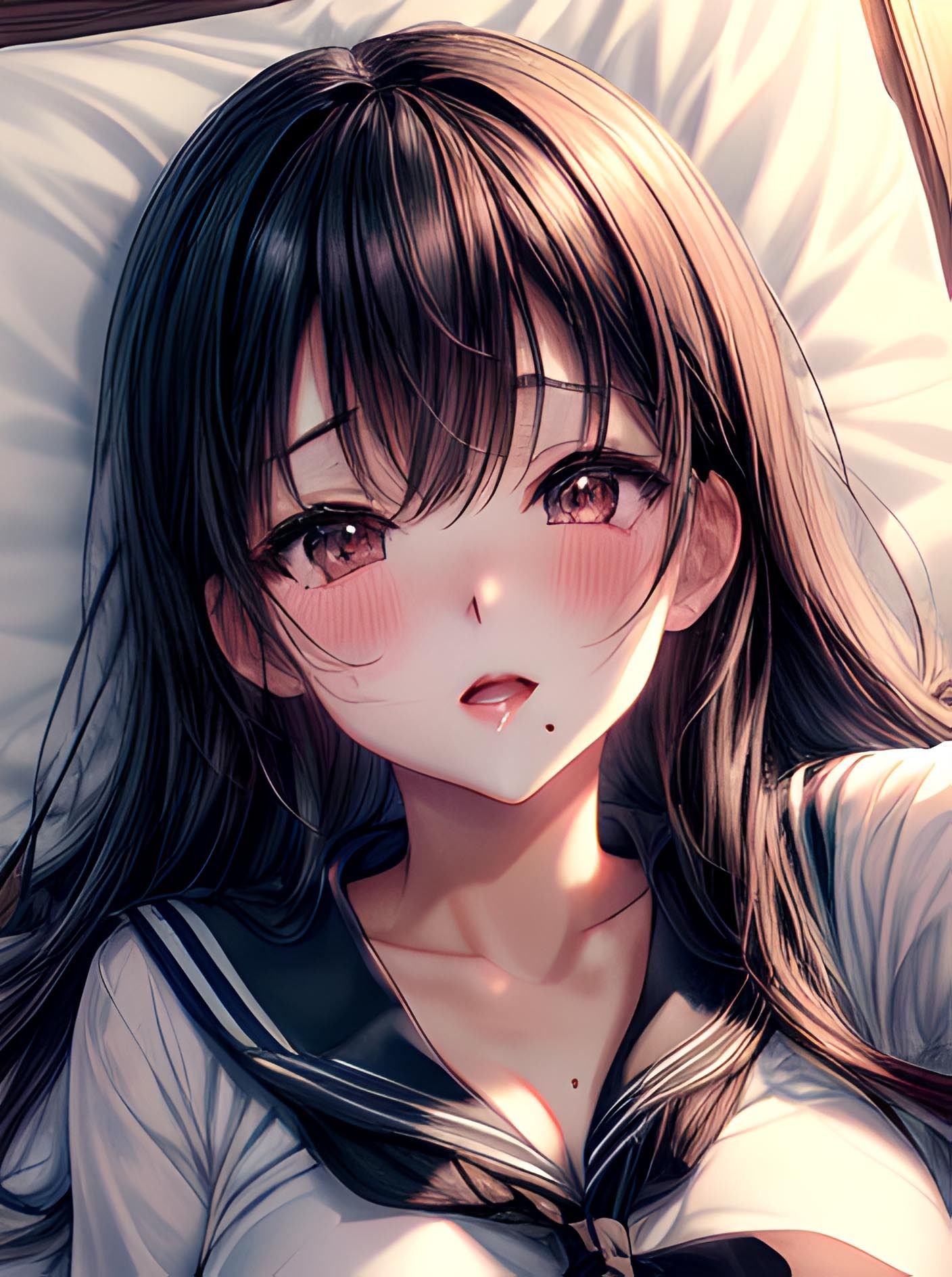 汁ダク黒髪美少女