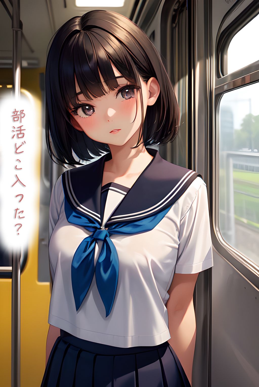 幼馴染が巨乳に成長するまで過疎電車で通学した3年間