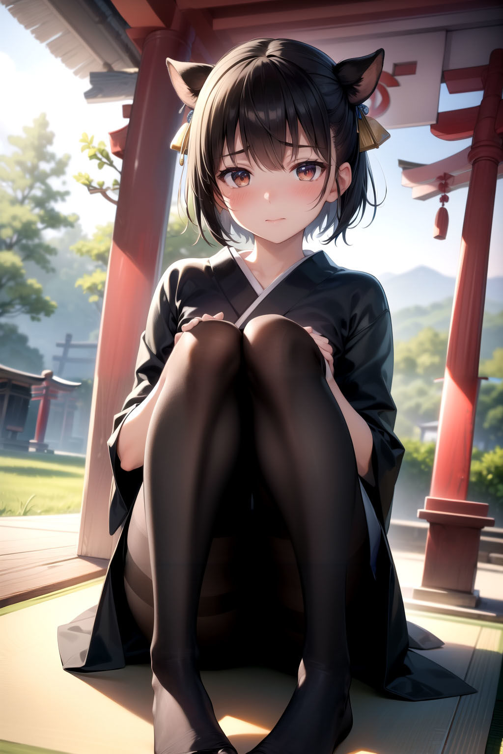 AIイラスト集 黒スト美人新入社員＃3